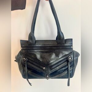 Botkier Black Leather Shoulder Bag like new perfect condition